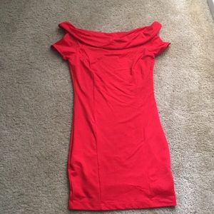 Red bebe dress
